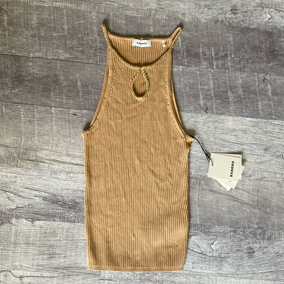 Sandro Vest Top with Rhinestones - Picture 2 of 11